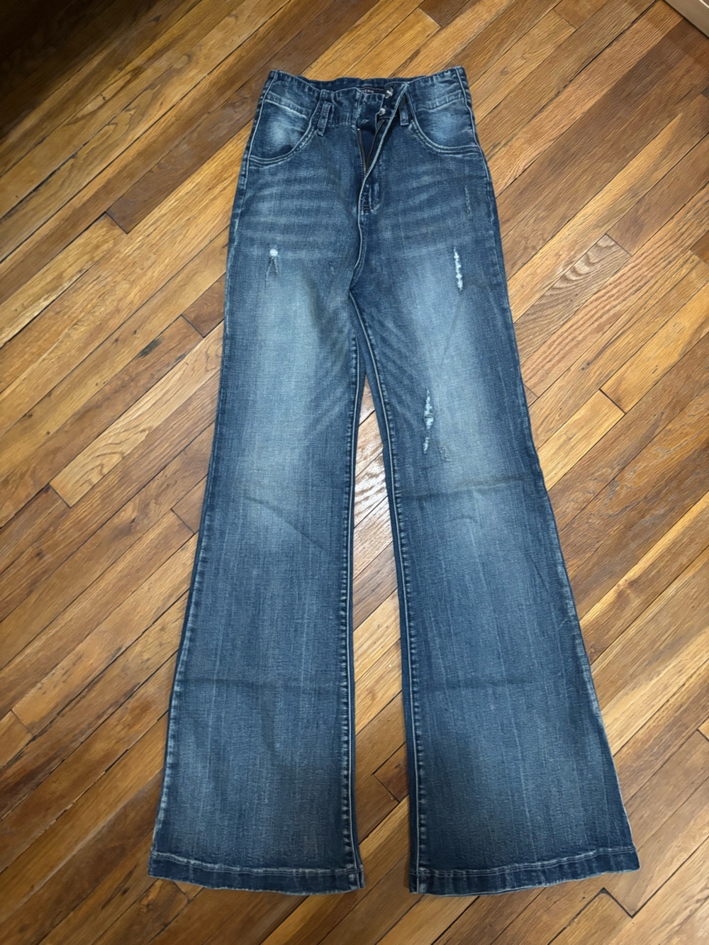 Women's Dark Blue Flare Jeans by jealous tomato